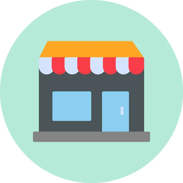 Tienda Icono Web Ilustración Simple — Archivo Imágenes Vectoriales