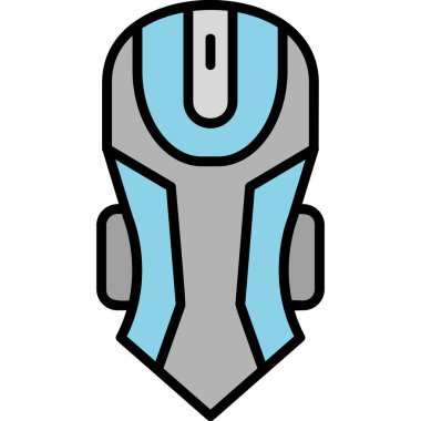 Oyun faresi düz vektör simgesi