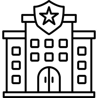 Police web icon. simple illustration