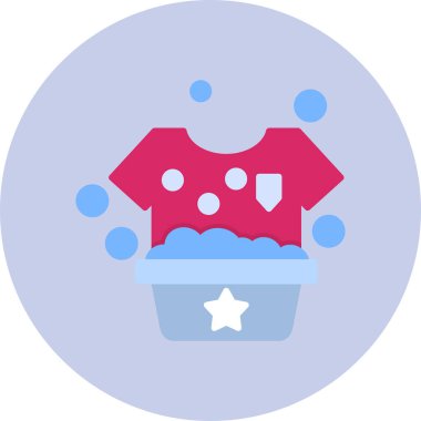 Hand Washing Clothes, vector icon
