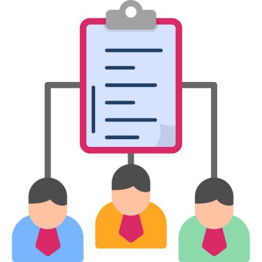 vector illustration of project management modern icon in design