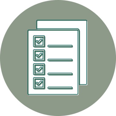 Checklist icon, vector illustration simple design
