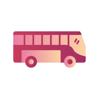 bus simgesi vektör illüstrasyonu