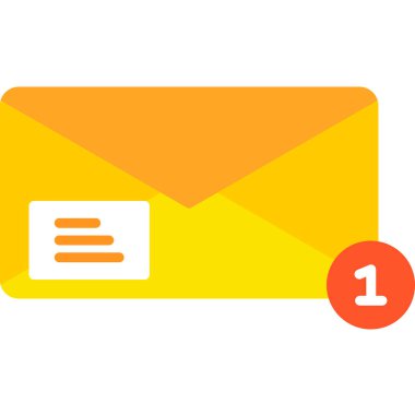 ileti ikonu vektör illüstrasyonu