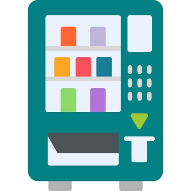 Satış makinesi. Web simgesi basit tasarım