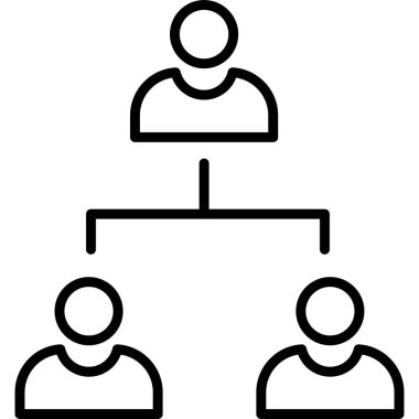 Çalışma Yönetimi simgesi vektör illüstrasyonu