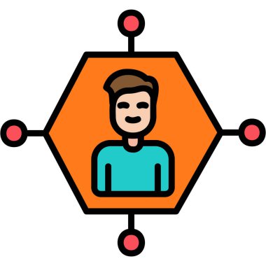 Seo simgesinin vektör illüstrasyonu