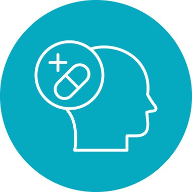 Ruh Sağlığı web simgesi basit tasarım