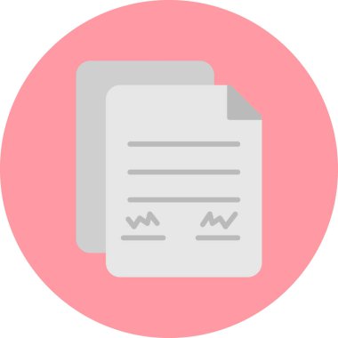 Belge simgesinin vektör illüstrasyonu