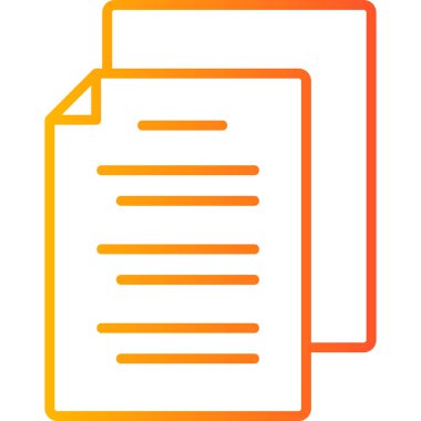 Belge simgesinin vektör illüstrasyonu