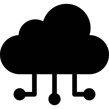 vector cloud technology icon illustration