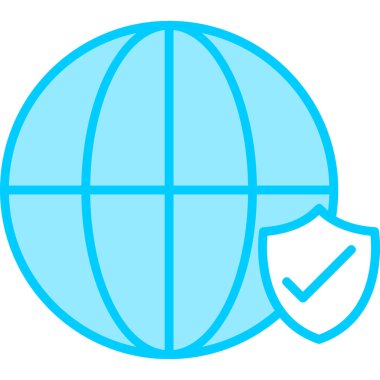 İnternet web simgesi basit illüstrasyon