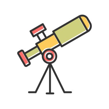 vector illustration of modern Telescope icon