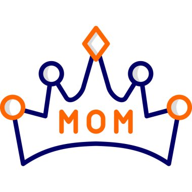 taç simgesi vektör illüstrasyonu