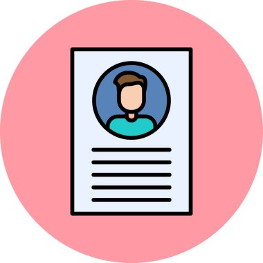 Bir insan simgesinin vektör illüstrasyonu