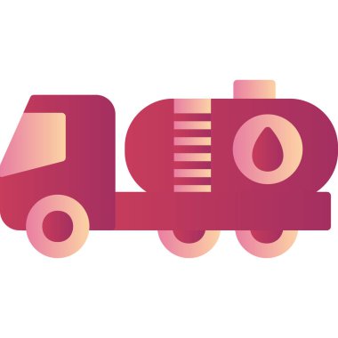 Petrol tankeri ikonu. vektör illüstrasyonu