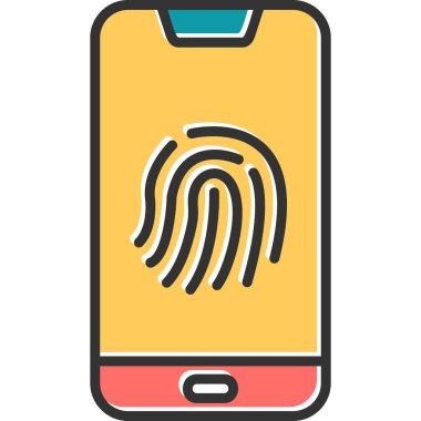 akıllı telefon simgesi vektör illüstrasyonu