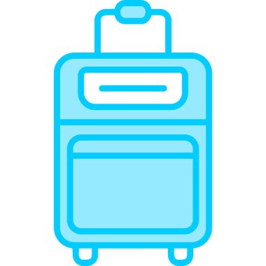 Çanta. Web simgesi vektör illüstrasyonu