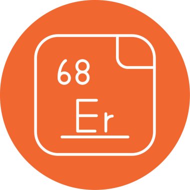 Erbiyum 'un vektör illüstrasyonu 