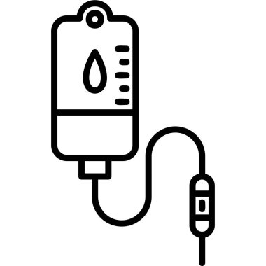 Iv Bag modern simgesi, vektör illüstrasyonu 