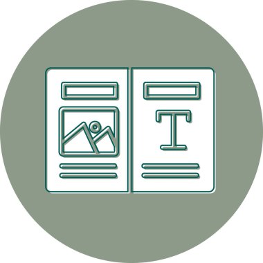 Düzen simgesi vektör illüstrasyonu