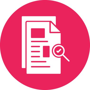 belge simgesi vektör illüstrasyonu