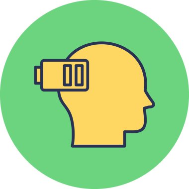 Yorgun konsept renk vektörü çizimi