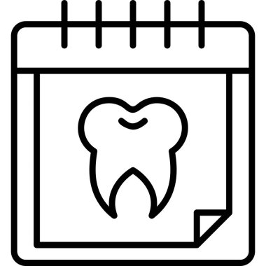 sağlıklı diş illüstrasyonu, dişçi randevusu