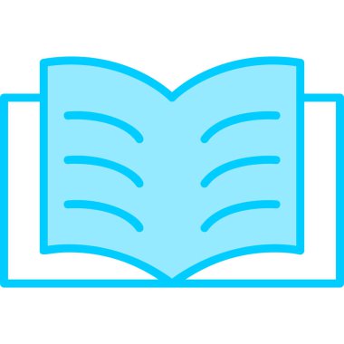 Kitap. Web simgesi basit illüstrasyon