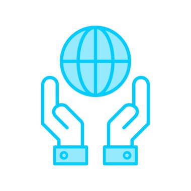 global network, simple vector illustration