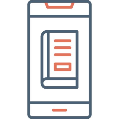 Cep telefonu. Web simgesi basit illüstrasyon