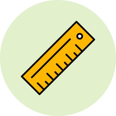 cetvel simgesi çizimi