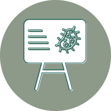 iş sunumu düz vektör simgesi