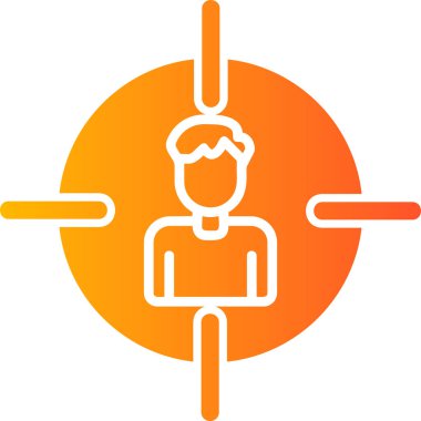 Hedef, Kullanıcı logosu, web sayfası için basit simge 