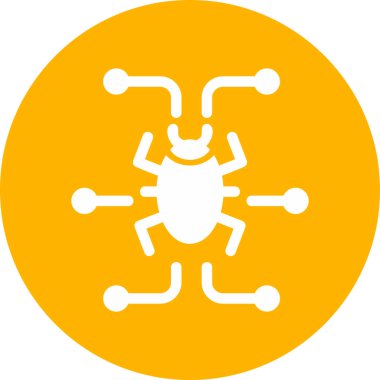 Digital virus icon modern vector illustration