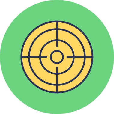 hedef simge vektör illüstrasyonu