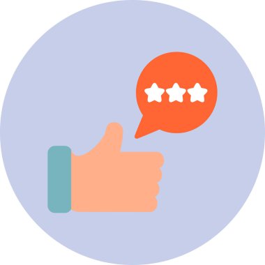 Modern simge, vektör illüstrasyonunu gözden geçir