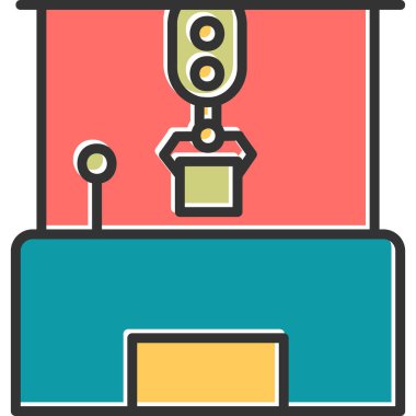 robot. Web simgesi basit illüstrasyon