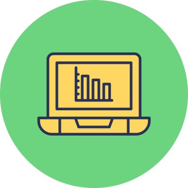 Bar Chart. web icon simple design