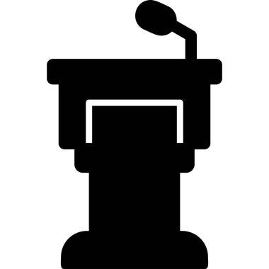 Bir mikrofon simgesinin vektör çizimi