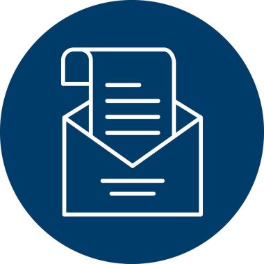 Posta simgesinin vektör illüstrasyonu