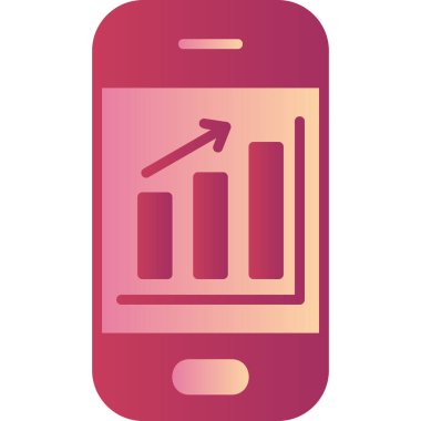 Mobil Analizler, akıllı telefon aygıtının dijital illüstrasyonu