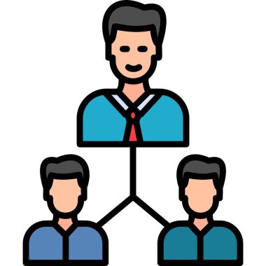 Abstract vector illustration of team work