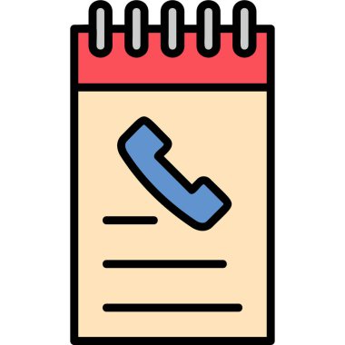 Not defteri web simgesi, vektör çizim