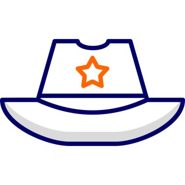 Şapka. Web simgesi basit illüstrasyon