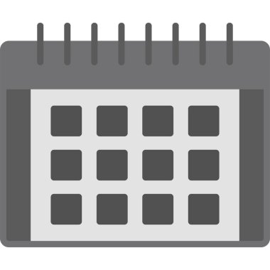 Takvim simgesi, vektör illüstrasyonu basit tasarım