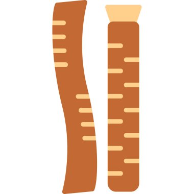 Miswak vektör simgesi, Salvadora persica ağacından yapılmış diş temizleme dalı 