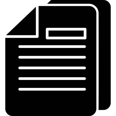 Belge simgesinin vektör illüstrasyonu