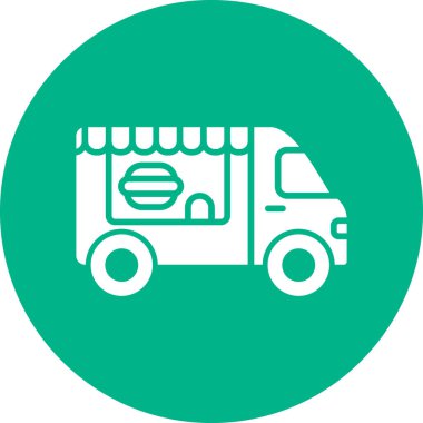 Kamyon soyut simge vektör çizimi