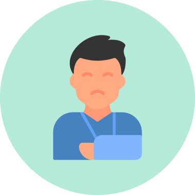 Adam avatar ikonu. vektör illüstrasyonu